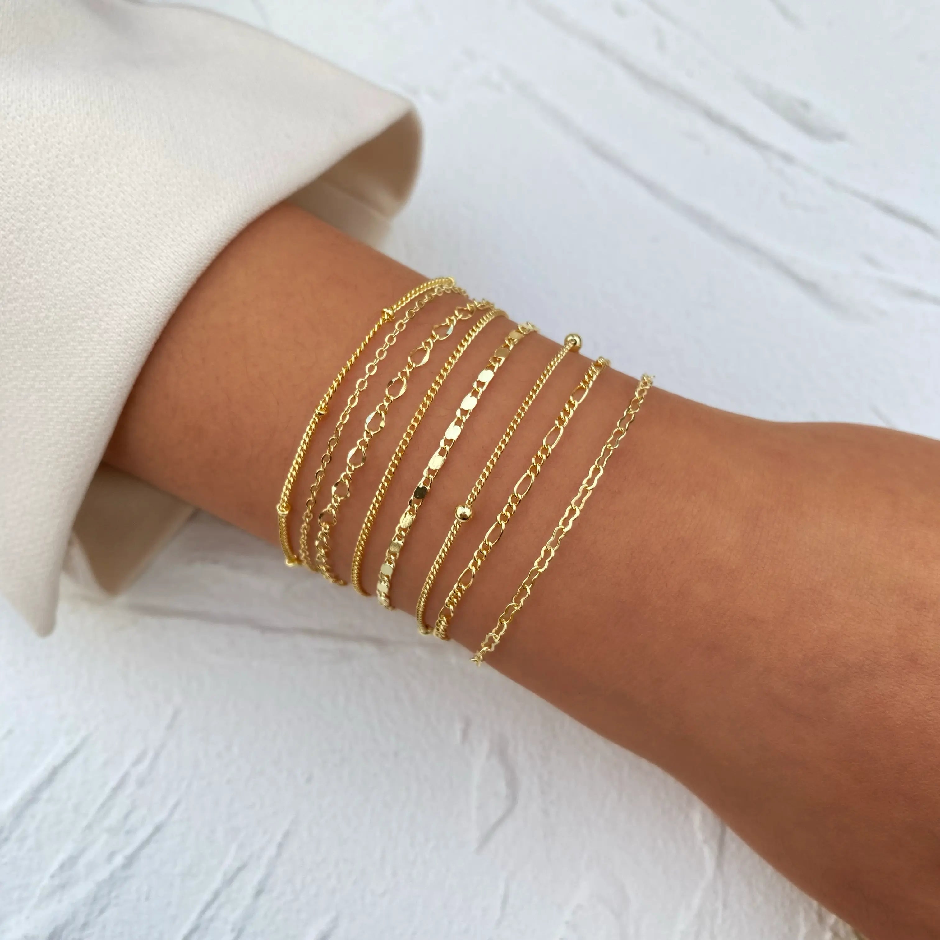 Gold Armbänder Stapel Trendy | Shop Nory