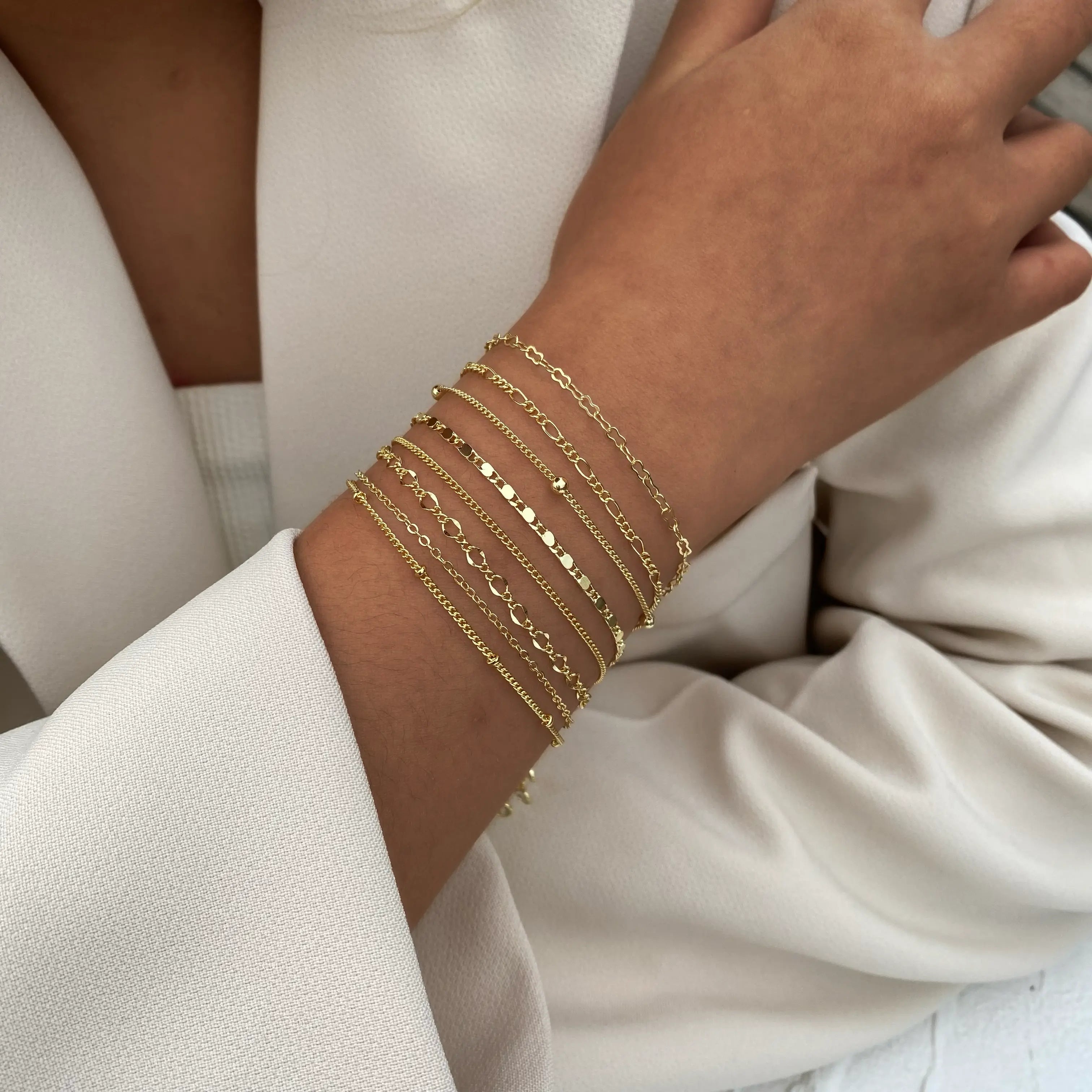 Gold Armbänder Stapel Trendy | Shop Nory