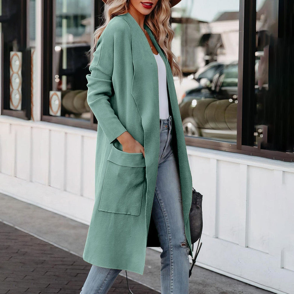 Shopnory | Eleganter Strick Winter Suede Mantel für Frauen
