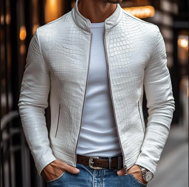 Luxuriöse Kroko jacke