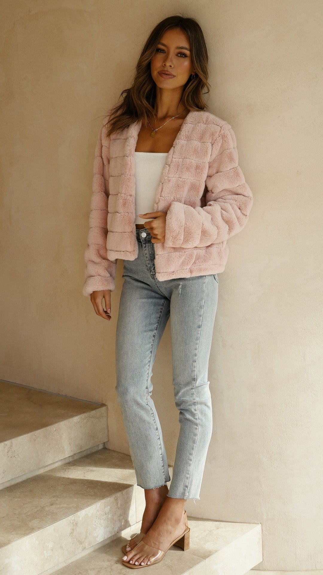 Luxus Damen Crop Jacke