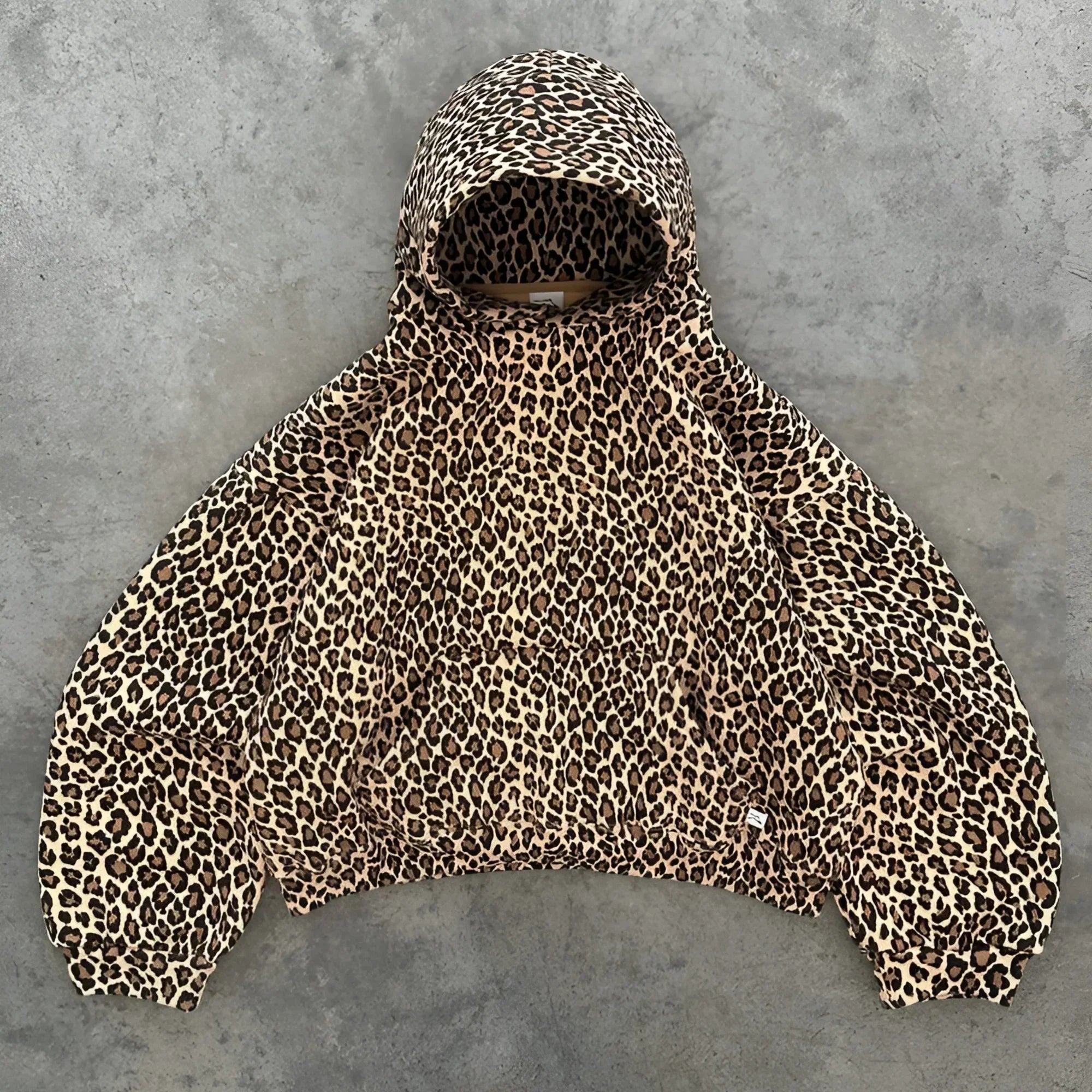 Luxe Damen Kapuzenpullover mit Pantherdruck