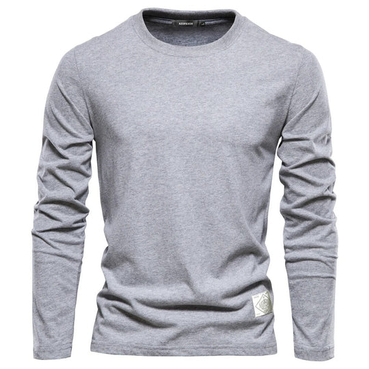 Stilvolle und Bequeme Klassische Lange Ärmel T-Shirt für Männer