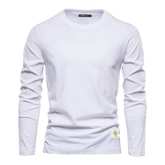 Stilvolle und Bequeme Klassische Lange Ärmel T-Shirt für Männer