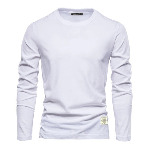Stilvolle und Bequeme Klassische Lange Ärmel T-Shirt für Männer