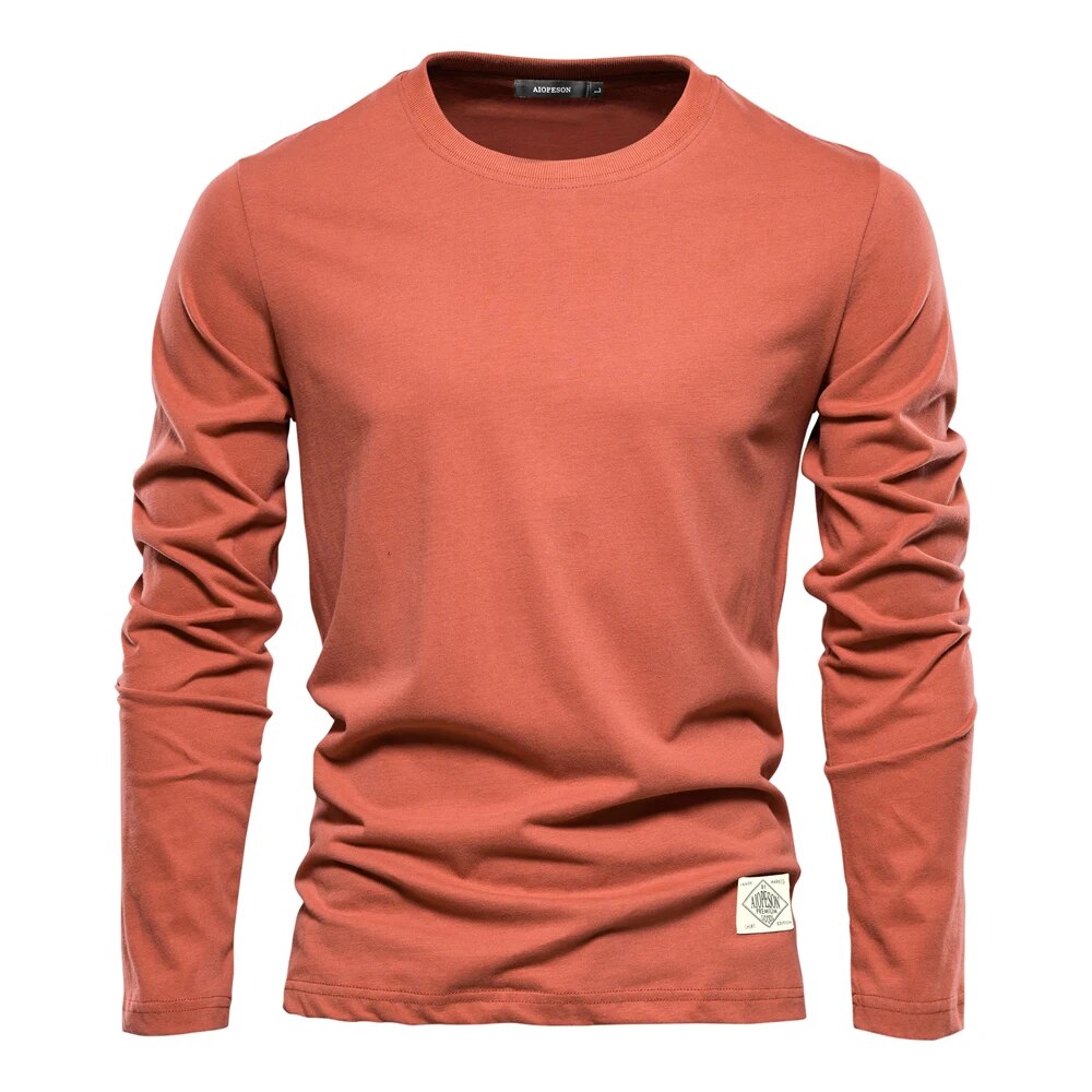 Stilvolle und Bequeme Klassische Lange Ärmel T-Shirt für Männer