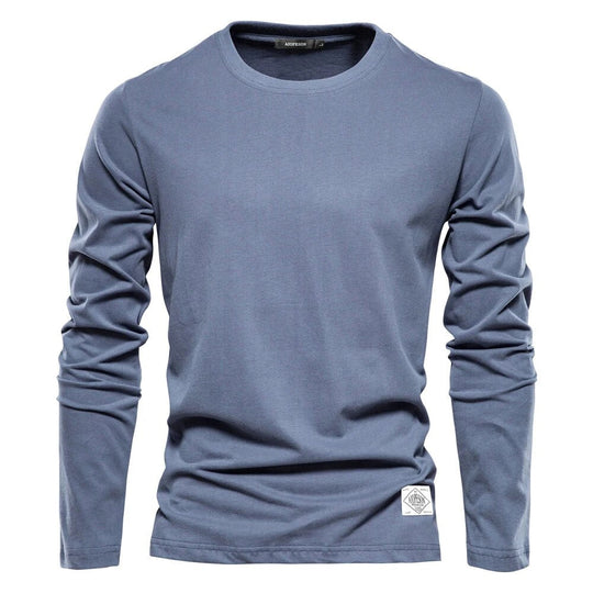 Stilvolle und Bequeme Klassische Lange Ärmel T-Shirt für Männer