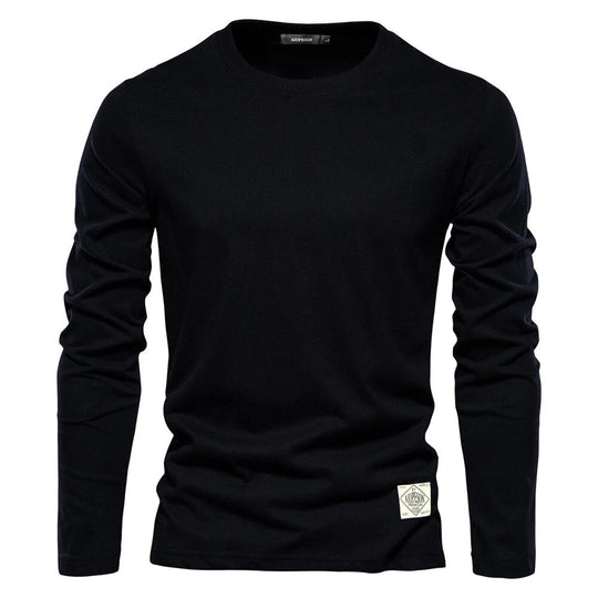 Stilvolle und Bequeme Klassische Lange Ärmel T-Shirt für Männer