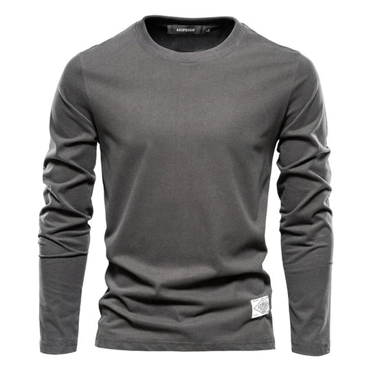 Stilvolle und Bequeme Klassische Lange Ärmel T-Shirt für Männer