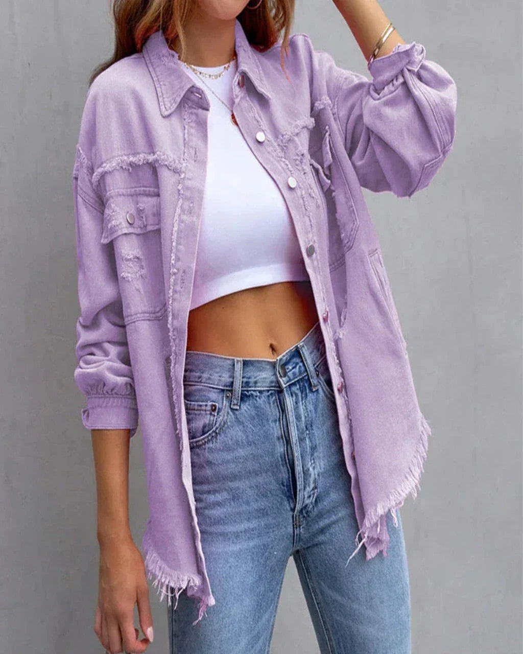 Torn Denimjacke