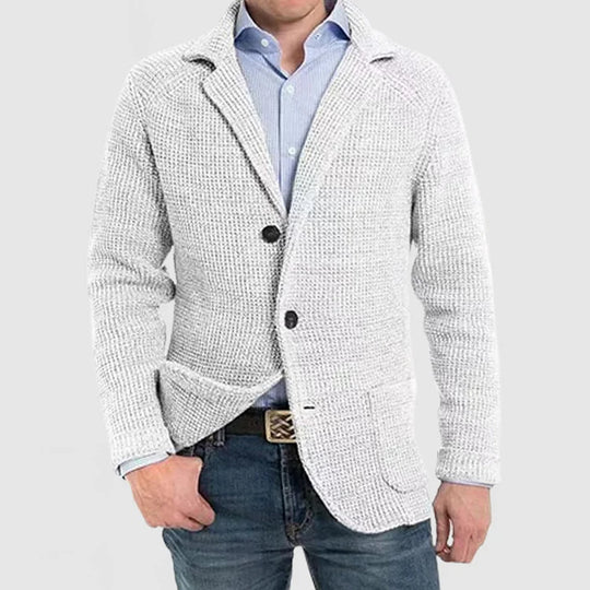 Herren Strickblazer mit zwei Knöpfen