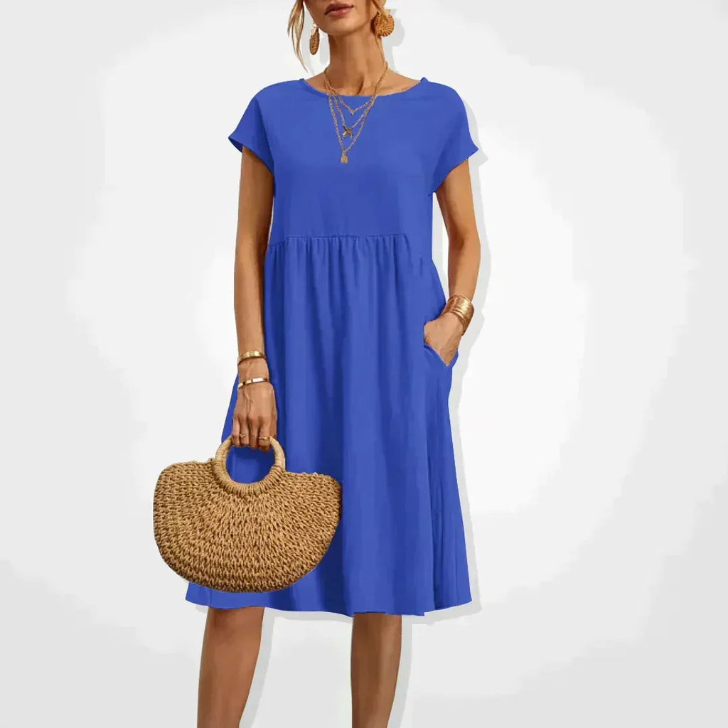 Elegantes fließendes Sommerkleid