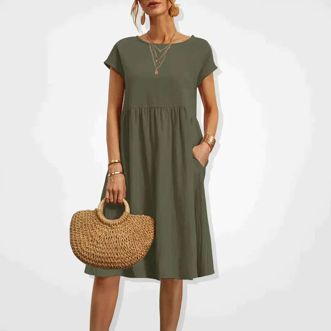 Elegantes fließendes Sommerkleid