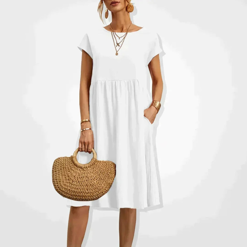 Elegantes fließendes Sommerkleid