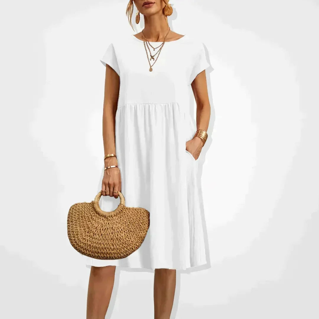 Elegantes fließendes Sommerkleid
