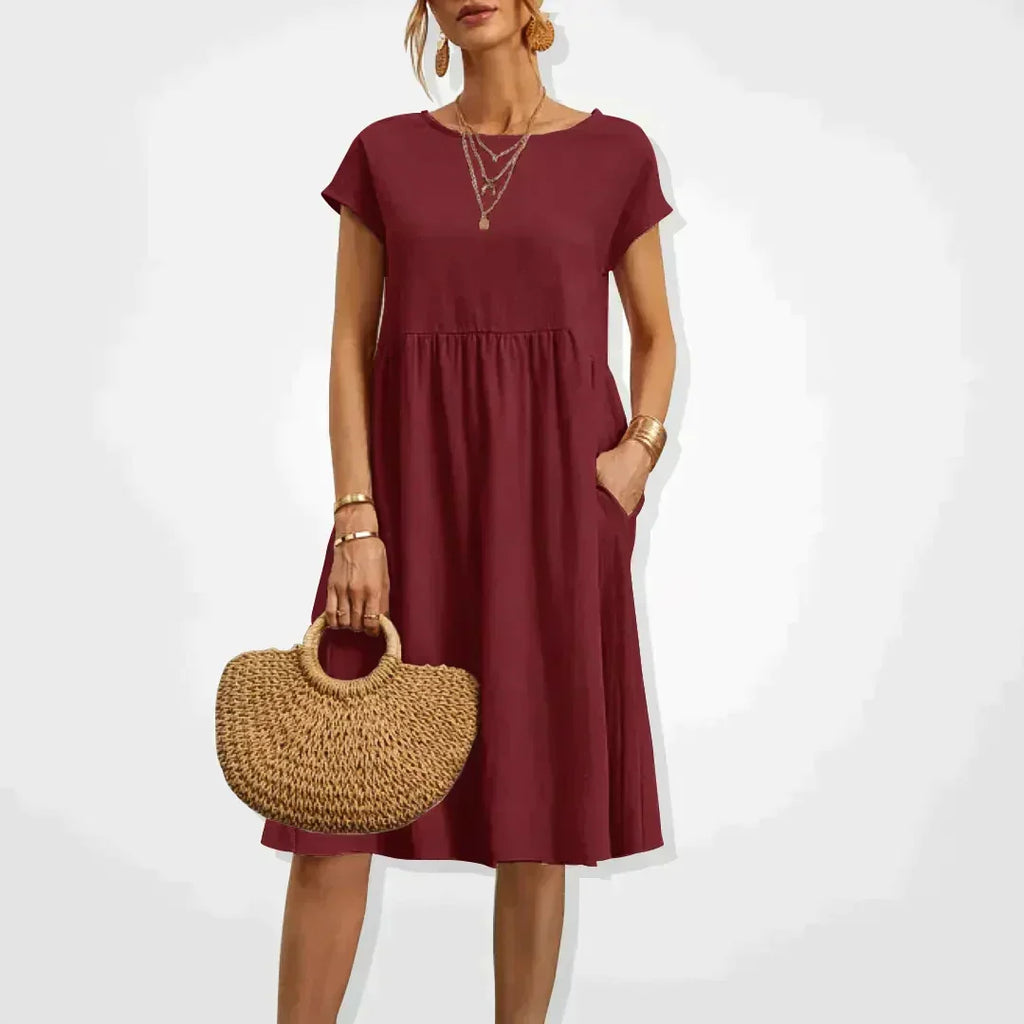 Elegantes fließendes Sommerkleid