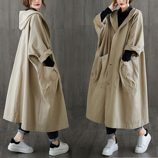 Wasserdichte Oversized Windjacke