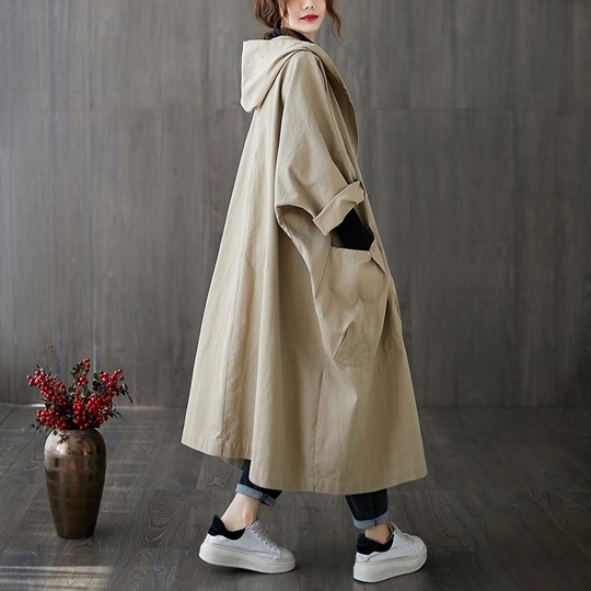 Wasserdichte Oversized Windjacke