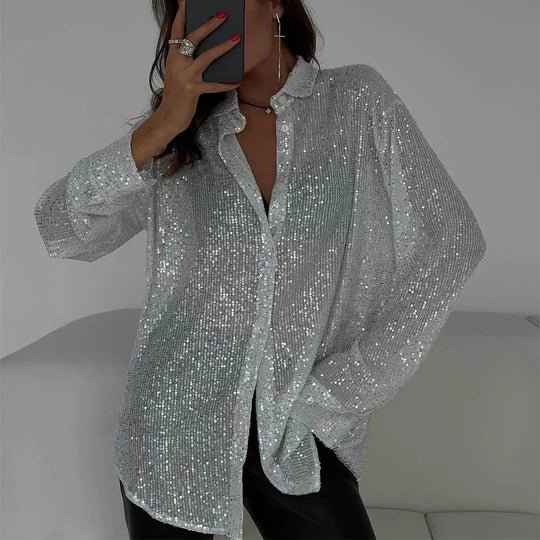 Pailletten Glitzertop
