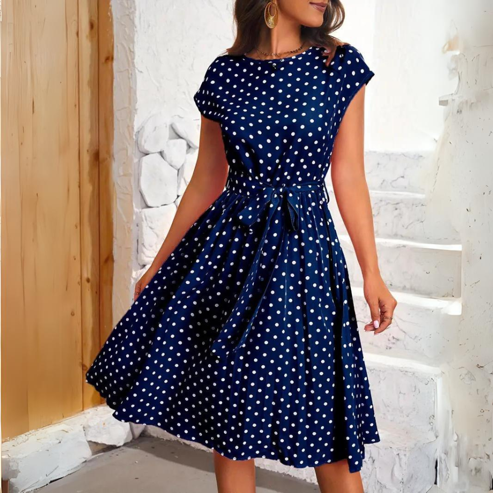 Shopnory | Elegantes Punktekleid