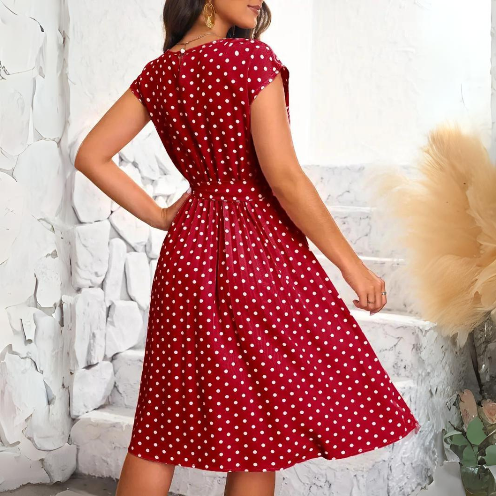 Shopnory | Elegantes Punktekleid