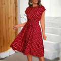 Shopnory | Elegantes Punktekleid