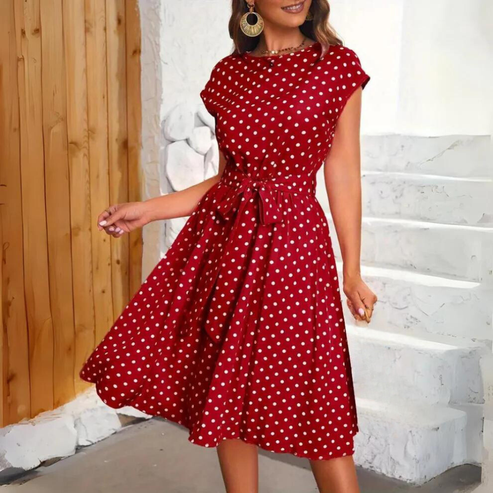 Shopnory | Elegantes Punktekleid