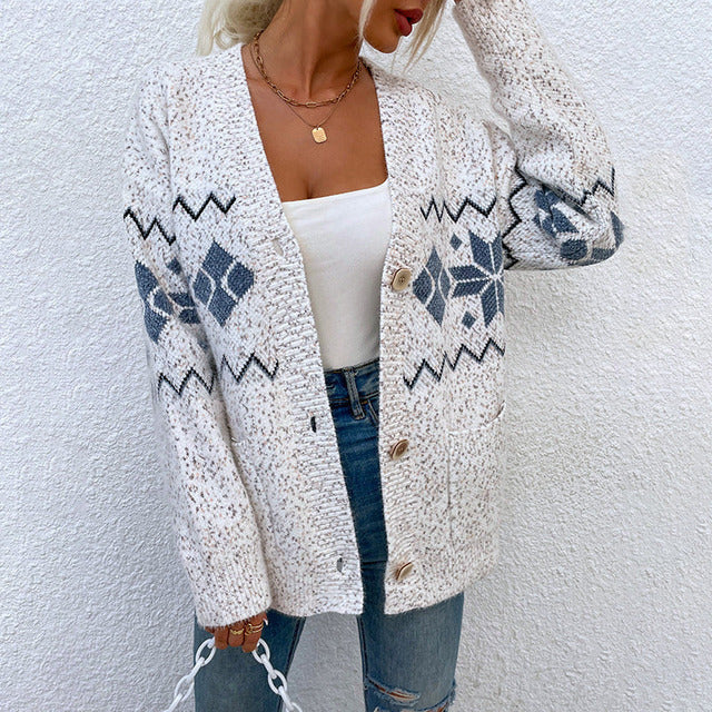 Shopnory | Warme Strickjacke