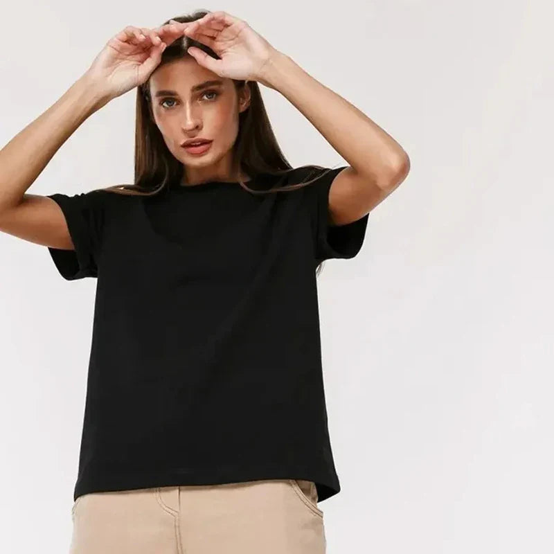 Damen-T-Shirt Aus 100% Baumwolle