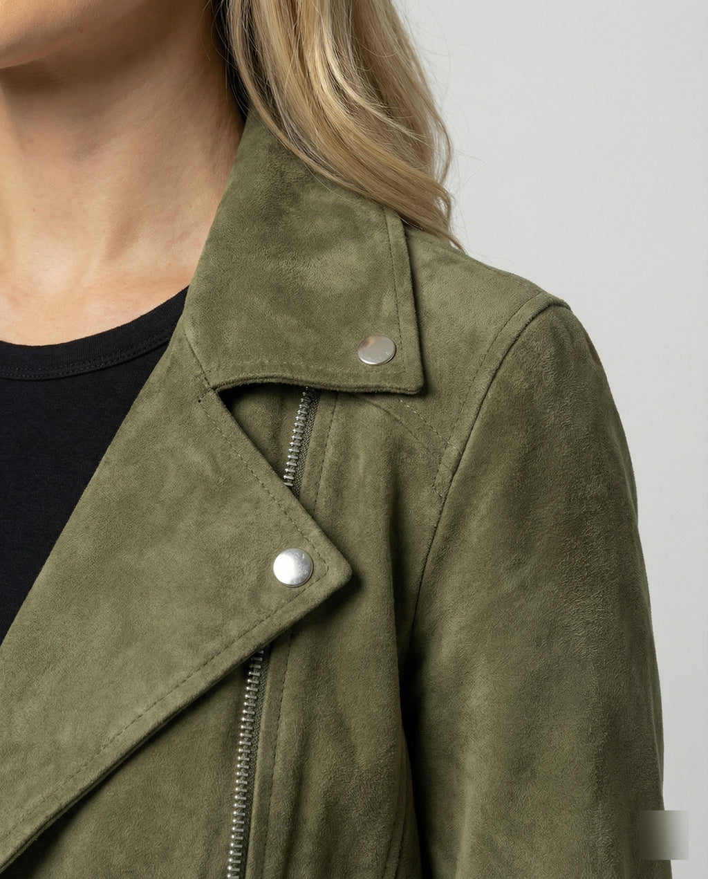 Damen Wildleder Bikerjacke