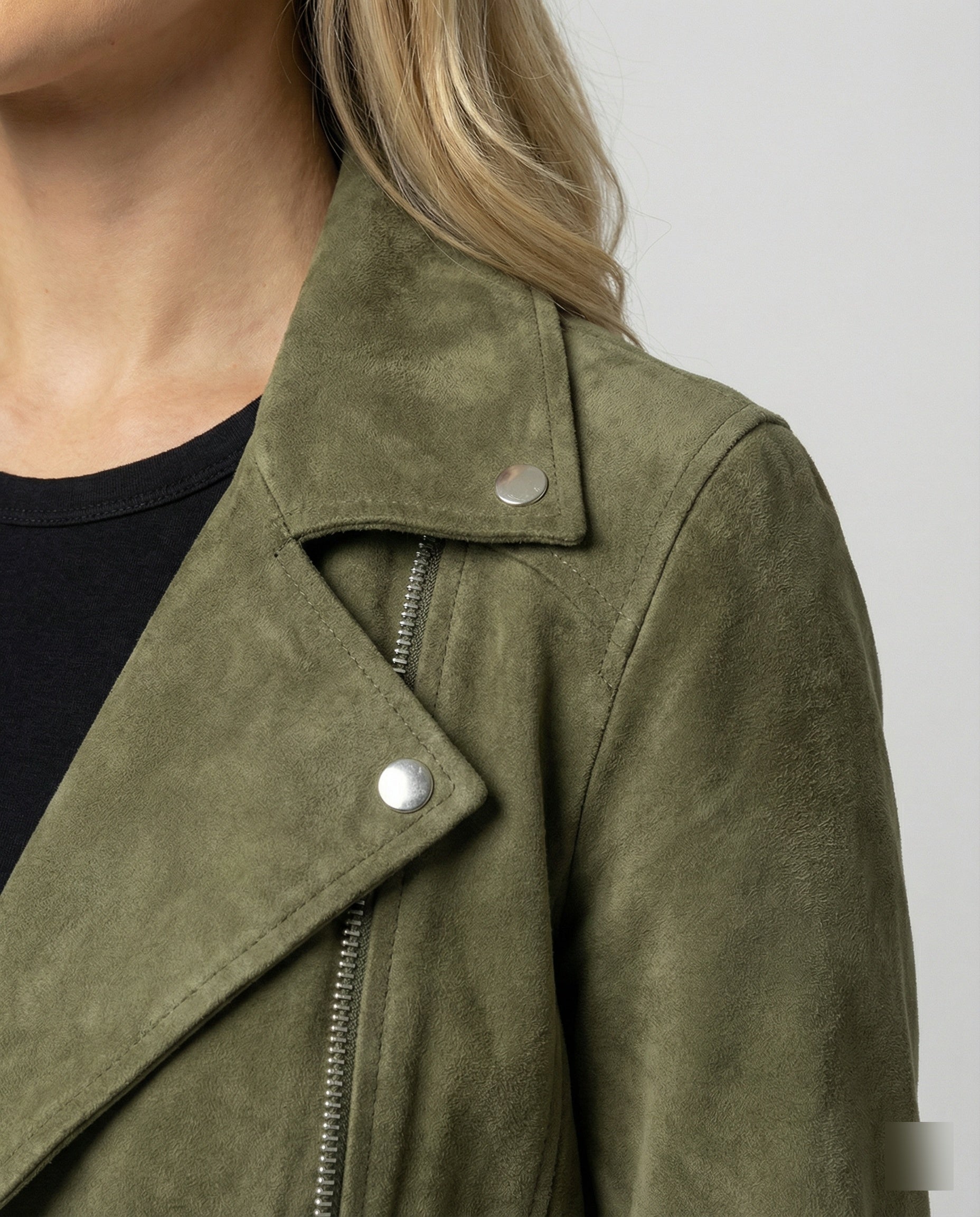 Damen Wildleder Bikerjacke