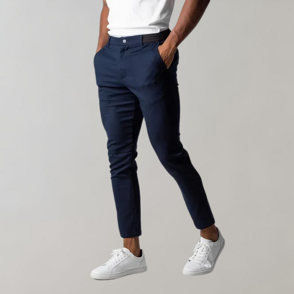 Shopnory | Chinos Slim Fit Schmaler Schnitt Leichte Baumwolle Vielseitiger Stil