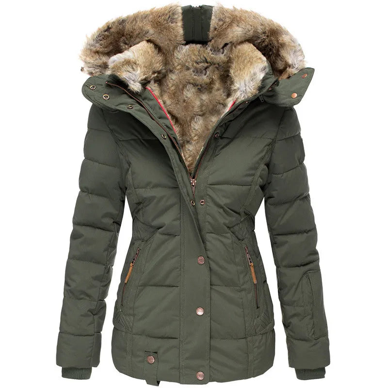Shop Nory | Warme Winterjacke Mit Pelzfutter Für Damen