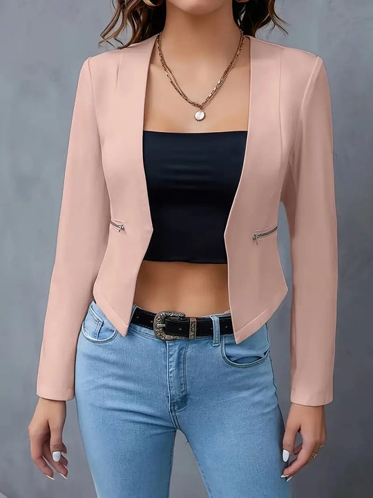 Blazer mit Reißverschlusstaschen
