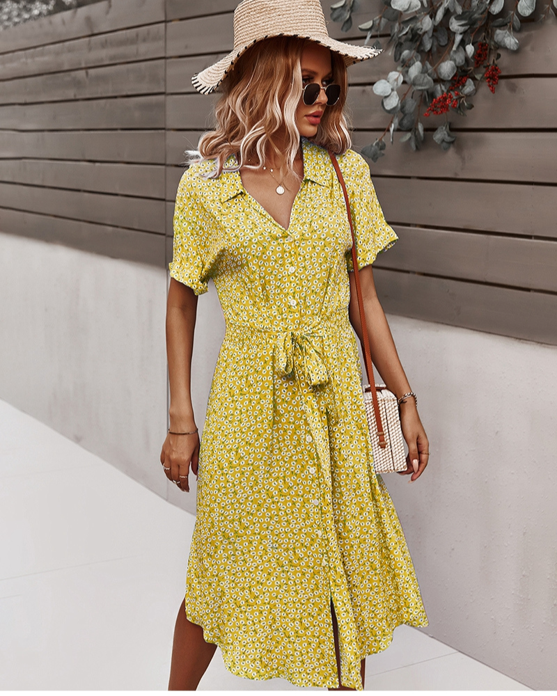 Sommerkleid Midi Das GShopnorylümte Kleid Ist Ein Must-Have für Diesen Sommer