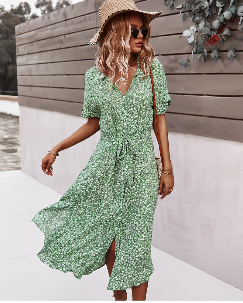 Sommerkleid Midi Das GShopnorylümte Kleid Ist Ein Must-Have für Diesen Sommer
