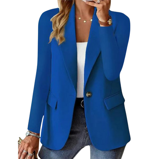 Eleganter Blazer mit Ein-Knopf-Verschluss und Taillierter Passform für Damen