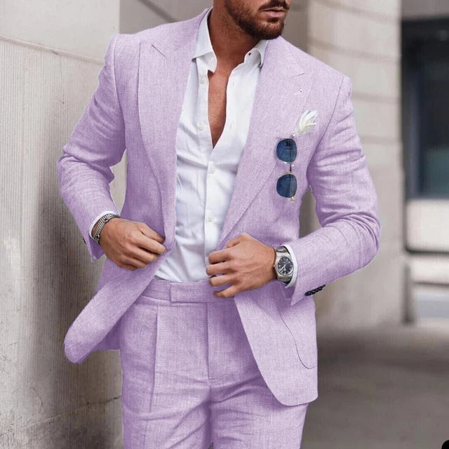 Einfacher Business Blazer und Hose Satz für Herren