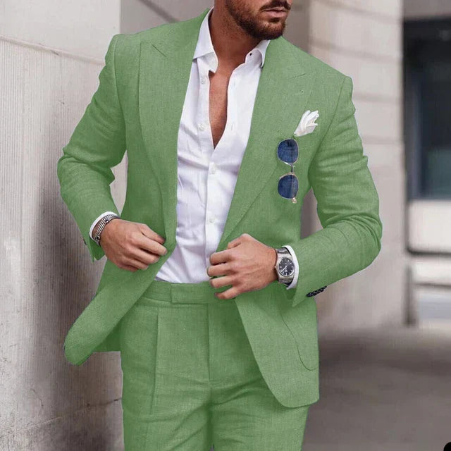 Einfacher Business Blazer und Hose Satz für Herren