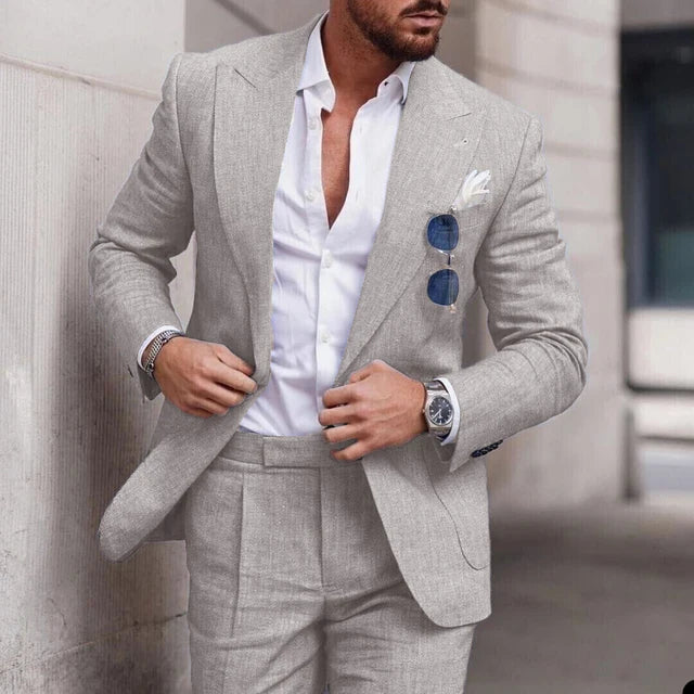 Einfacher Business Blazer und Hose Satz für Herren