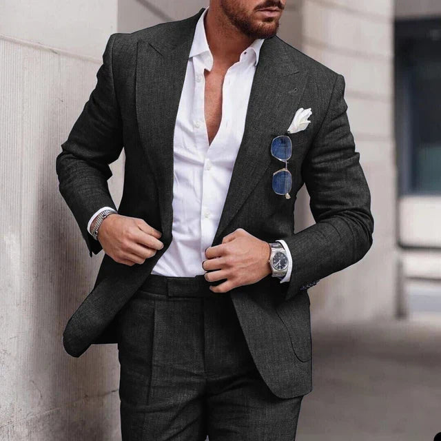 Einfacher Business Blazer und Hose Satz für Herren