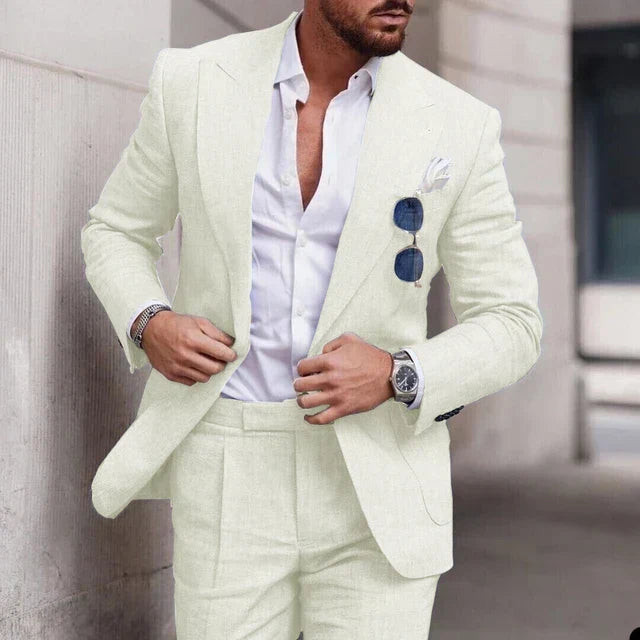Einfacher Business Blazer und Hose Satz für Herren