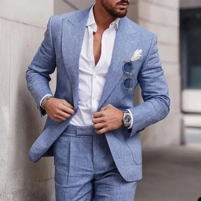 Einfacher Business Blazer und Hose Satz für Herren