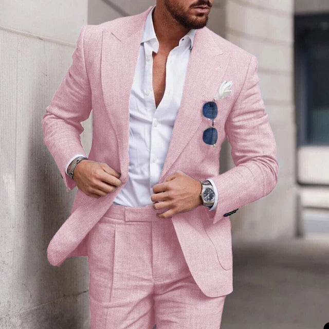 Einfacher Business Blazer und Hose Satz für Herren