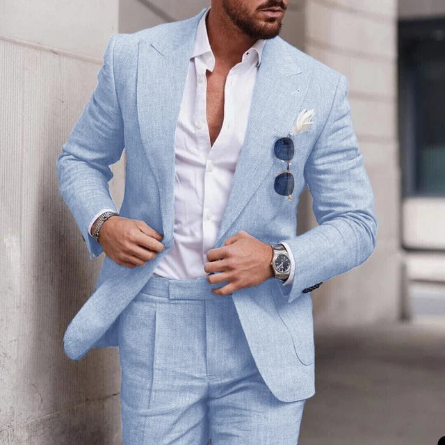 Einfacher Business Blazer und Hose Satz für Herren
