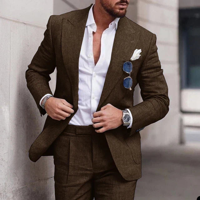 Einfacher Business Blazer und Hose Satz für Herren