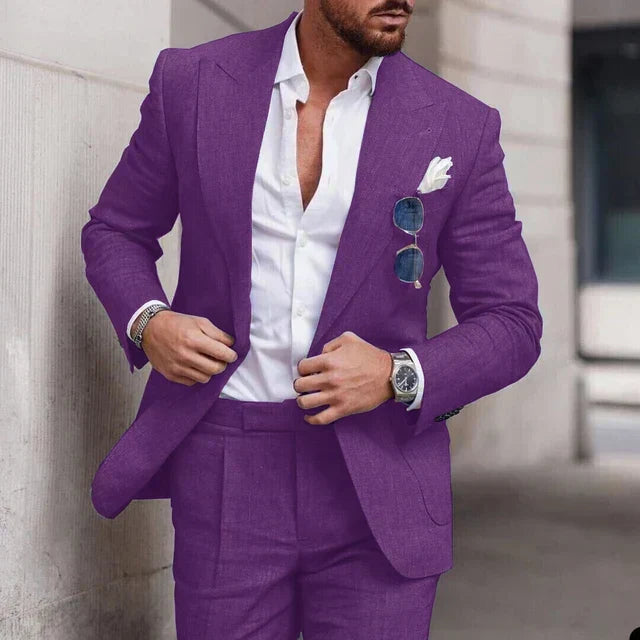 Einfacher Business Blazer und Hose Satz für Herren