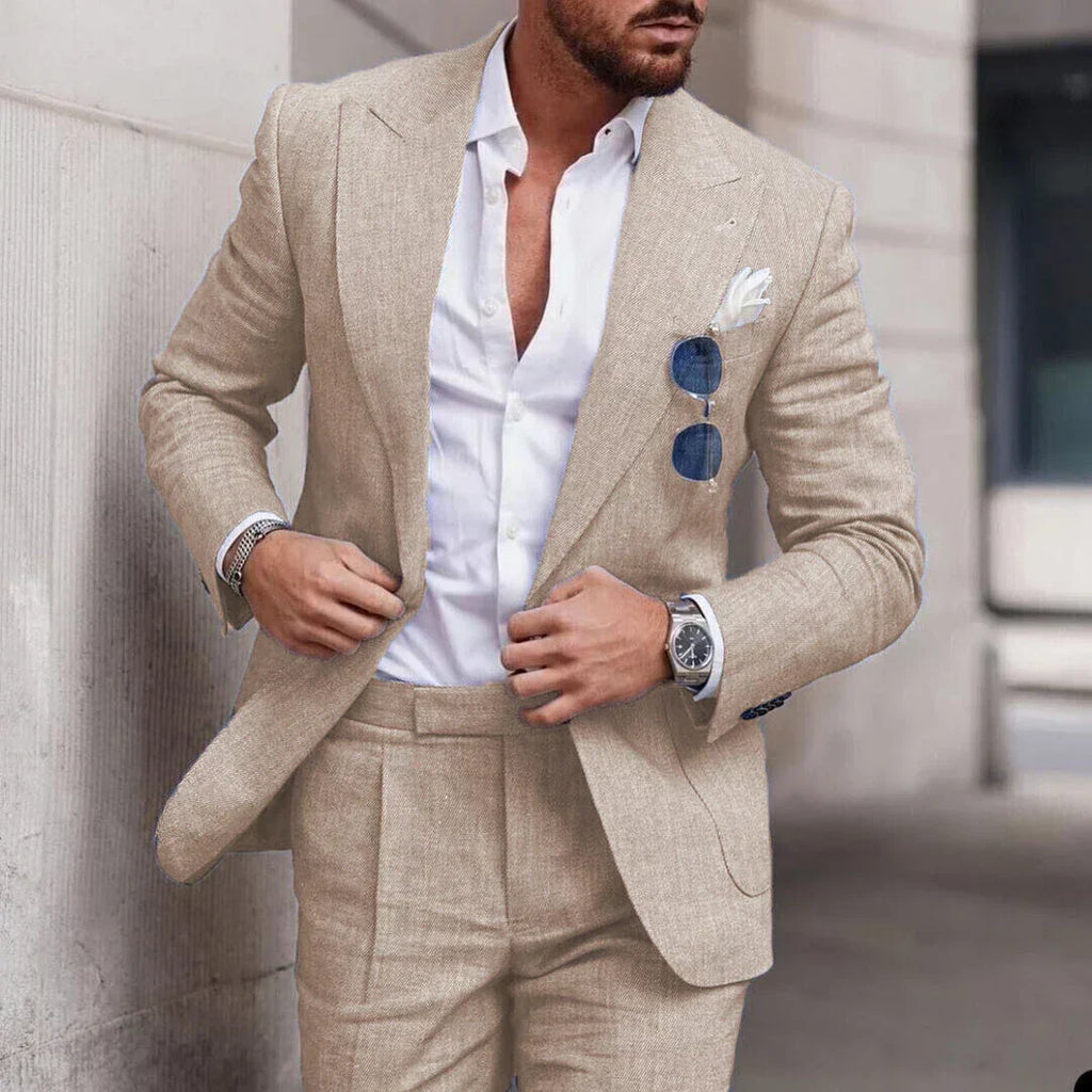 Einfacher Business Blazer und Hose Satz für Herren