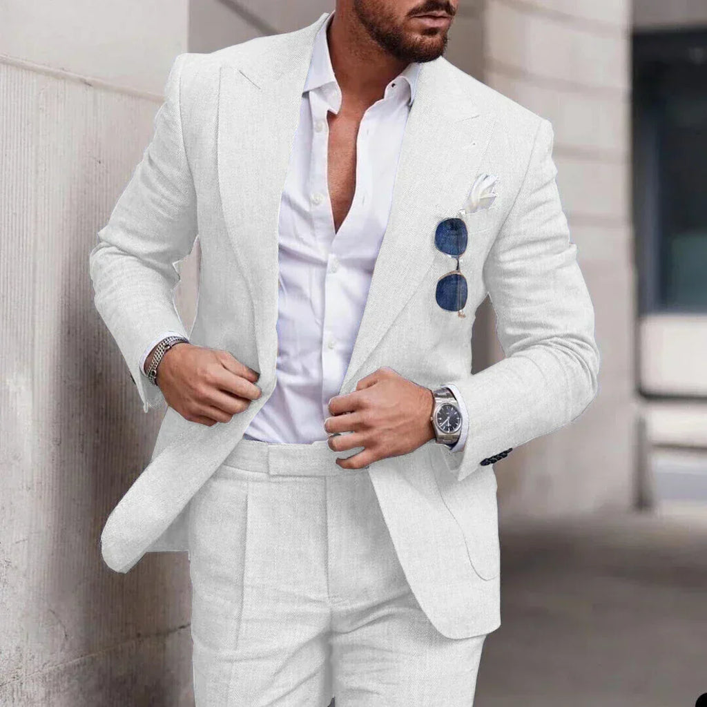 Einfacher Business Blazer und Hose Satz für Herren