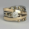 Vintage Goldener Zirkonia Ring | Shop Nory